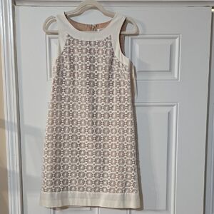 Eliza J Cream Lace Shift Dress Size 6